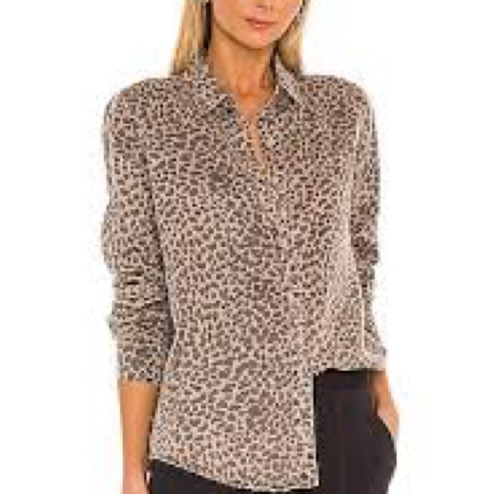 MONROW Mini Leopard Basic Shirt in Latte